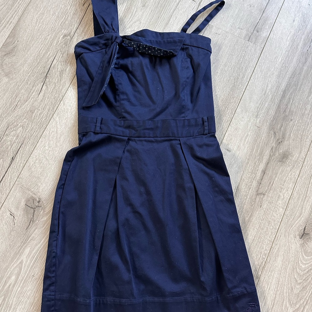 PEPE JEANS LONDON Elegant Navy Blue Women's MIni Dress